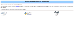 Desktop Screenshot of lists.infragard-pittsburgh.org