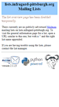 Mobile Screenshot of lists.infragard-pittsburgh.org
